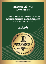 Plakette Concours International des Vins Biologiques et en conversion (Amphore)